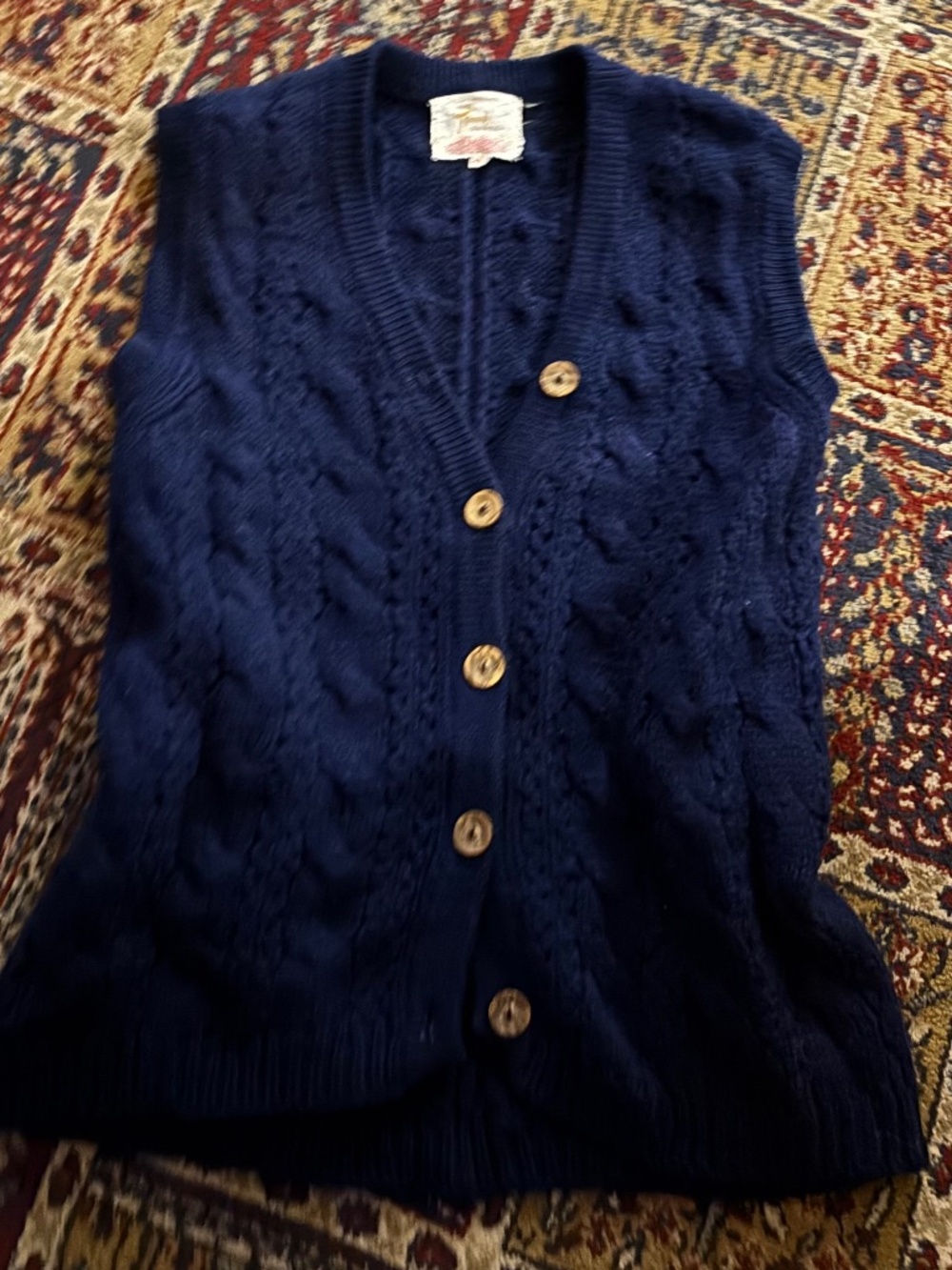 100% vintage wool vest